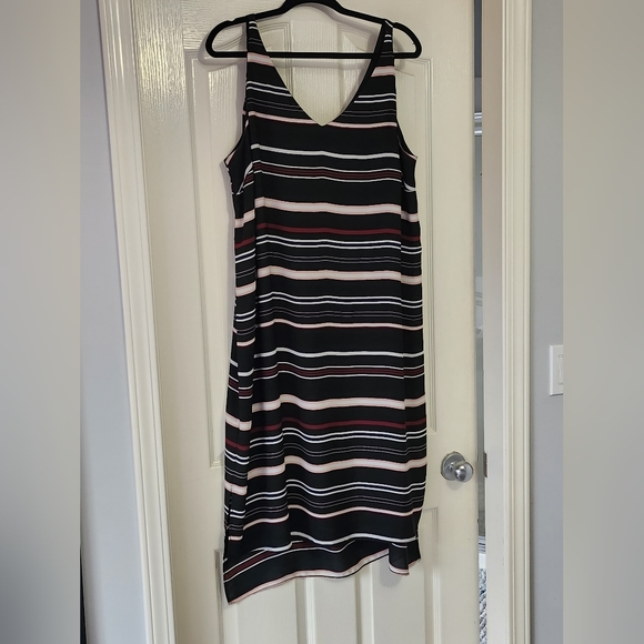Reitmans Striped Tank Dress Lined, XXL - Picture 1 of 2